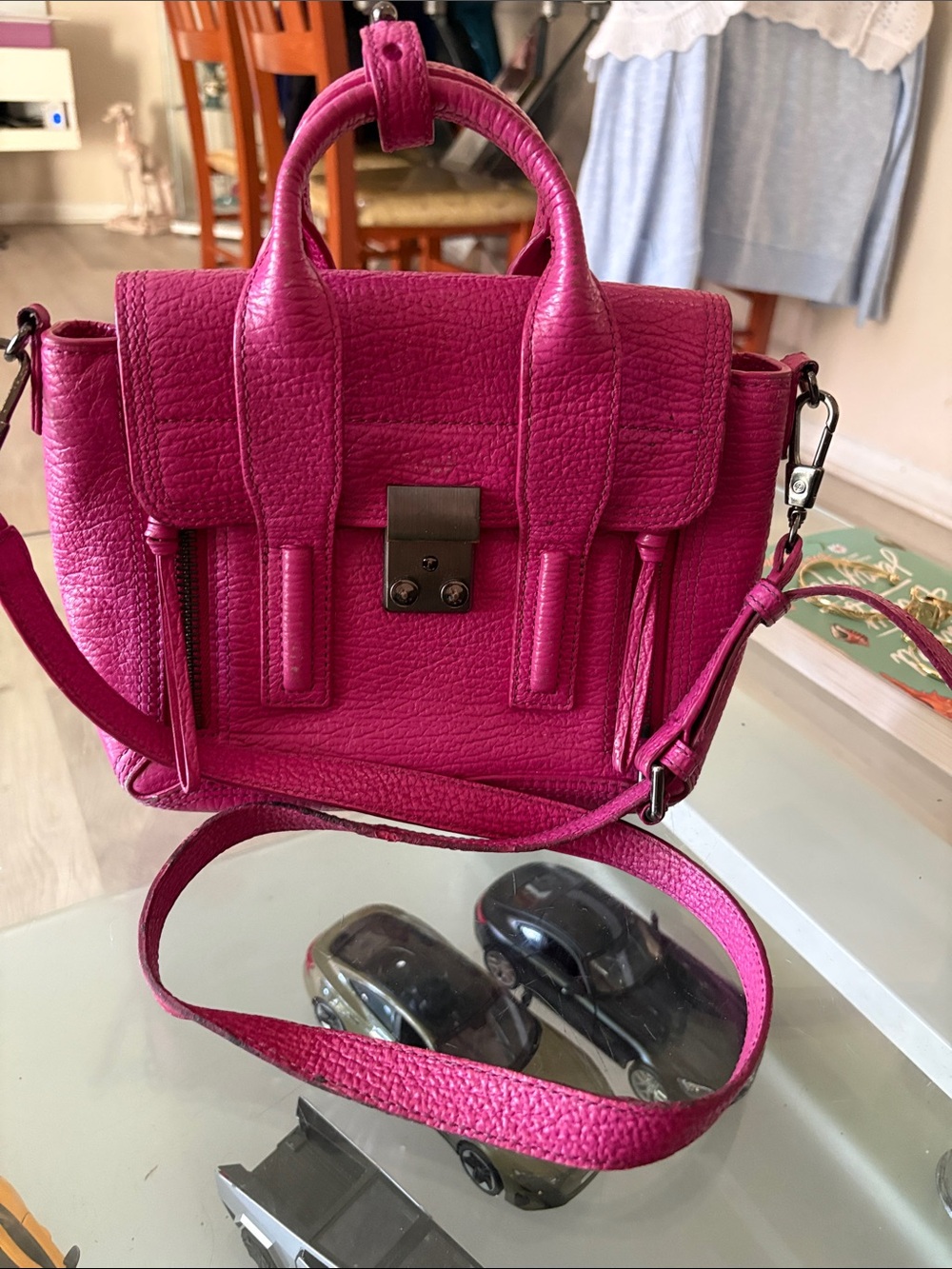 Phillip Lim Hot Pink Mini Pashli Satchel Handbag